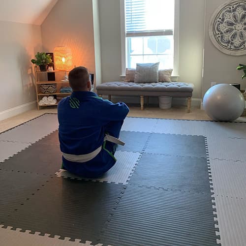 A home BJJ mat space built around the training you can do