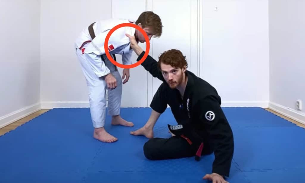 The collar drag: what to do when they stay standing