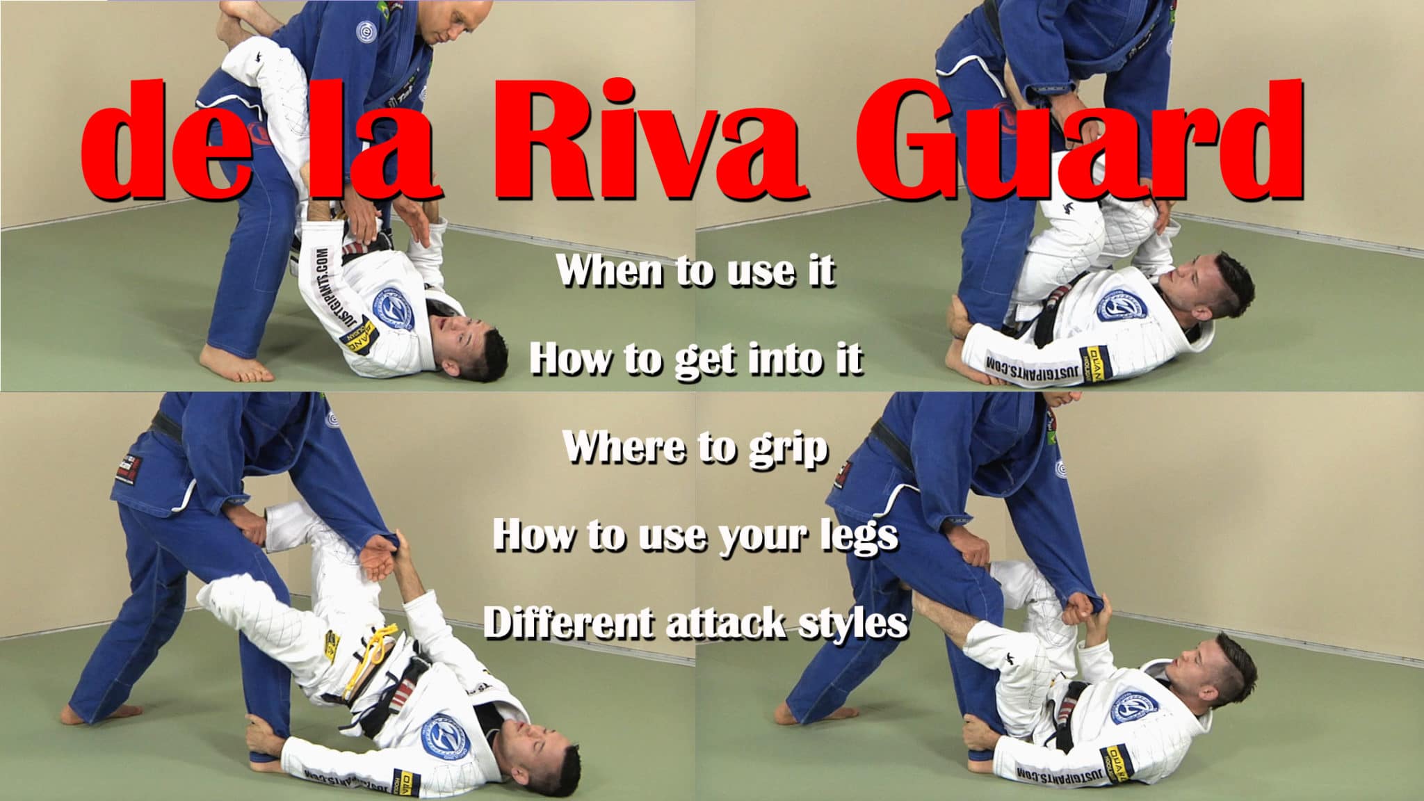 De la Riva guard: make the standing passer take a step