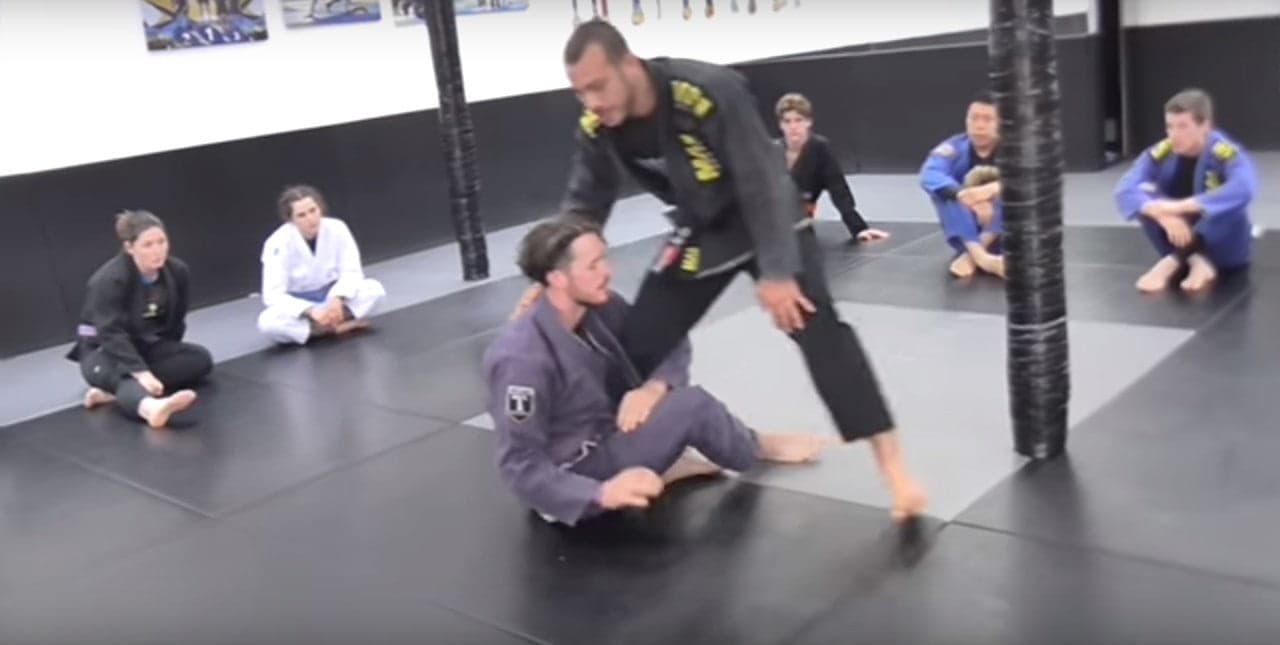 Shin-to-shin guard: attach before you fall back