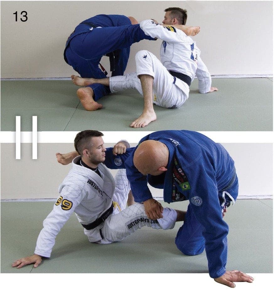 Grapplearts / Nonstop Jiu-Jitsu standup sequence Posting a hand during the X-guard technical standup