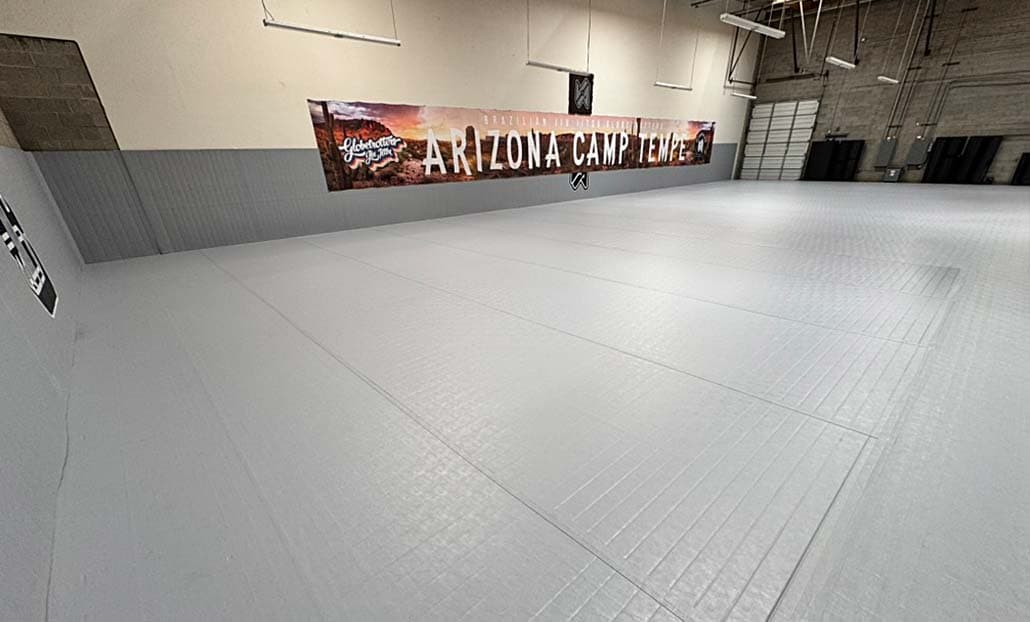 Open mat space at a BJJ Globetrotters Arizona camp venue