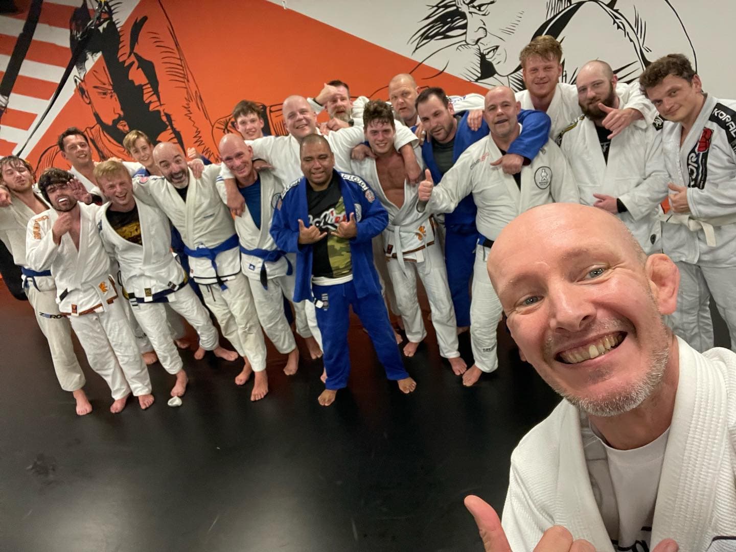 The BJJ lost-property pile is a small community project