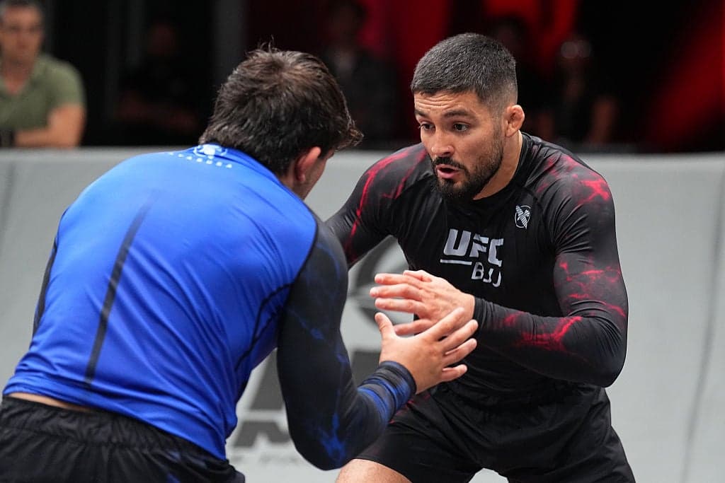 Renato Canuto grapples Yonathan Cardenas in a welterweight match during the UFC BJJ 7 event at Meta APEX on April 02, 2026 in Las Vegas, Nevada. (Photo by Chris Unger/Zuffa LLC)