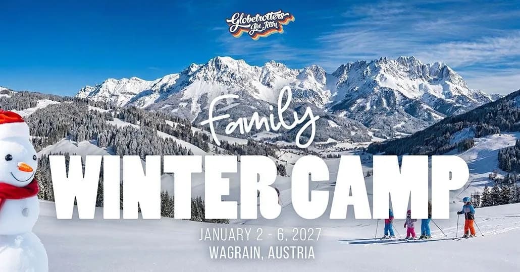 BJJ Globetrotters Family Winter Camp 2027 flyer