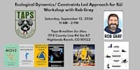 Ecological Dynamics/Constraints Led Approach for BJJ Workshop flyer