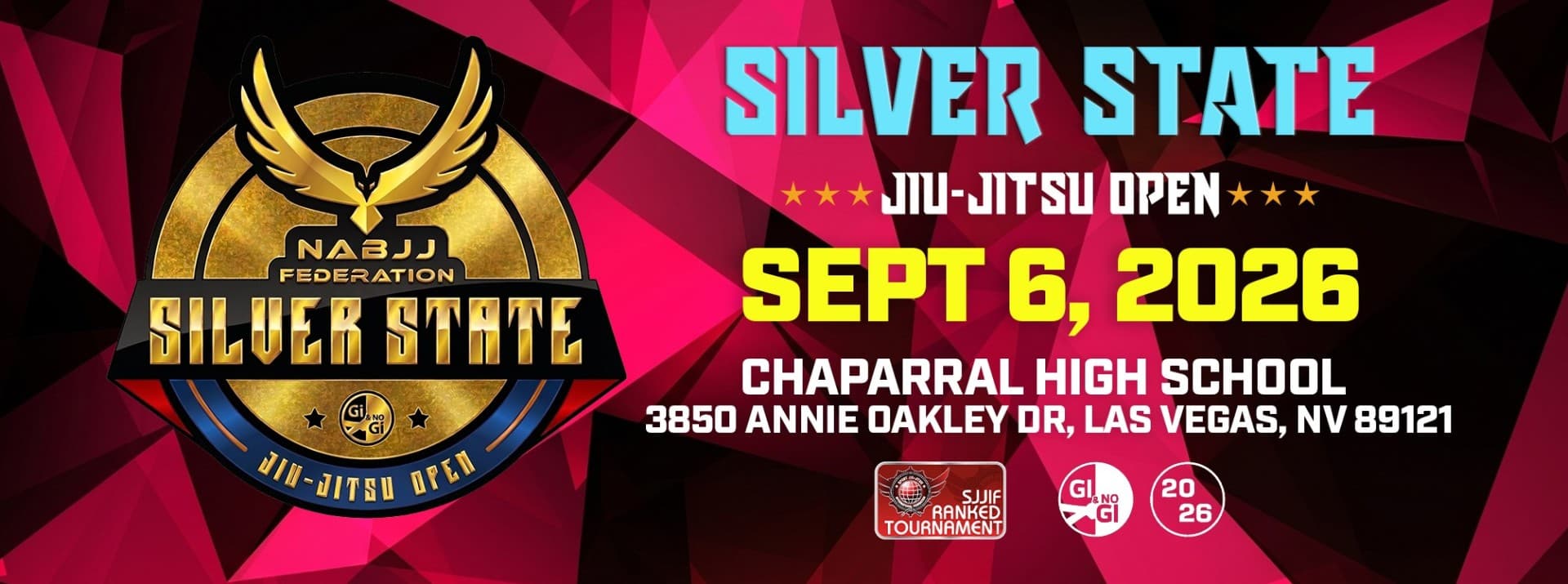 2026 Silver State Jiu-Jitsu Open flyer
