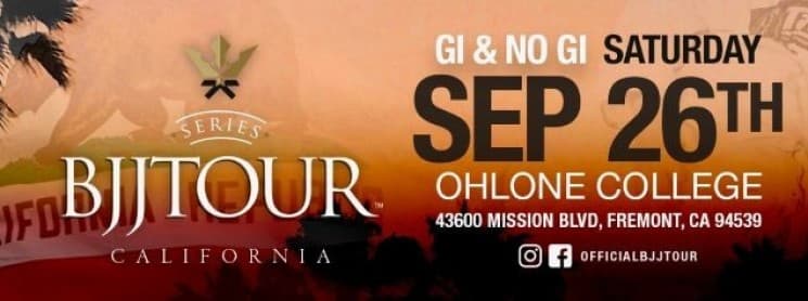 BJJ Tour California 2026 flyer