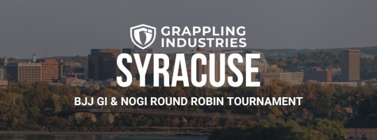 Grappling Industries SYRACUSE tournament flyer