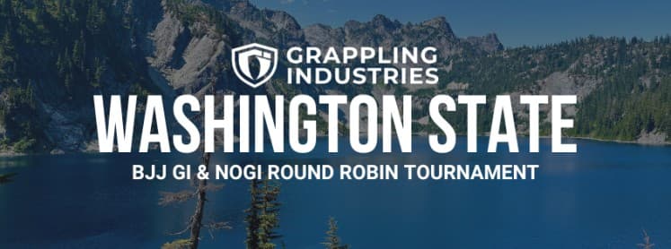 Grappling Industries tournament flyer for Washington State event