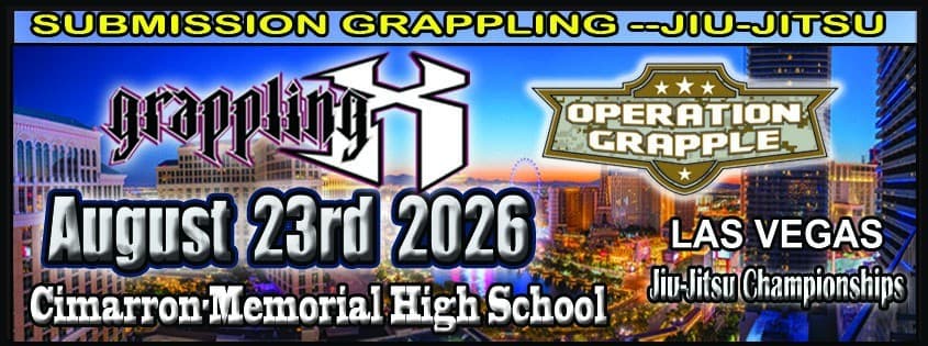 Grappling X 8/23/2026 Las Vegas Jiu Jitsu Championships, Las Vegas NV flyer