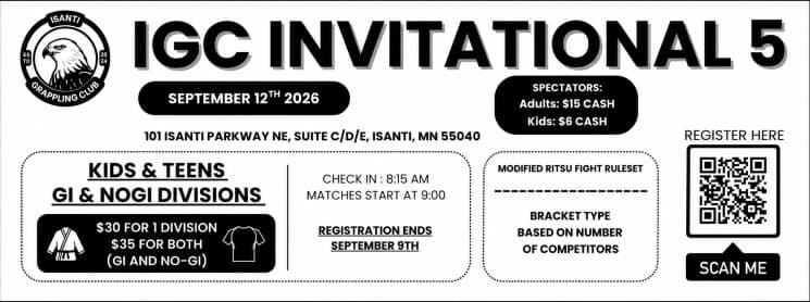 IGC-5 | YOUTH GI & NO-GI flyer