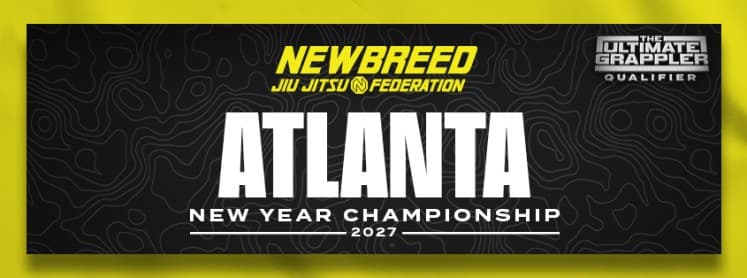Event flyer for the NEWBREED Atlanta New Year Championship 2027
