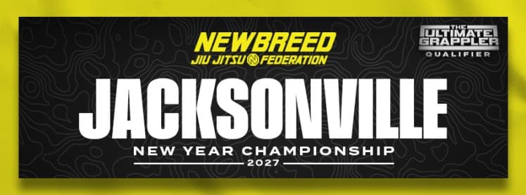 Event flyer for the Newbreed Jacksonville New Year Championship 2027