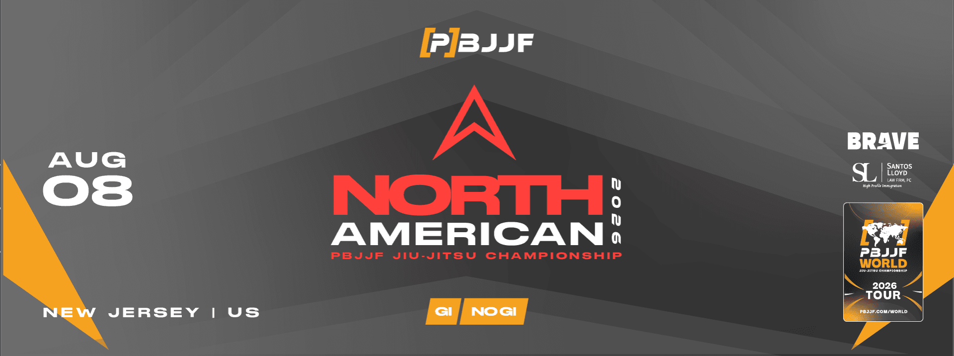 PBJJF North American Jiu-Jitsu Championship 2026 flyer