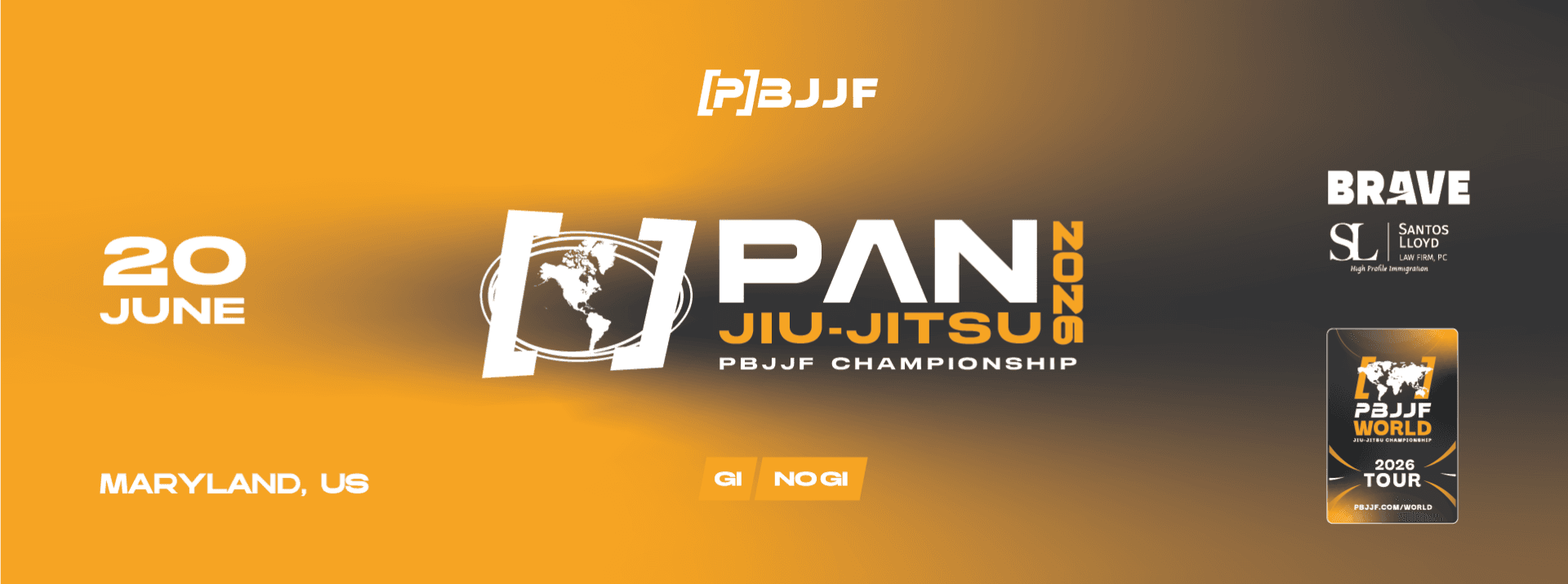 PBJJF Pan American Jiu-Jitsu Championship 2026 flyer