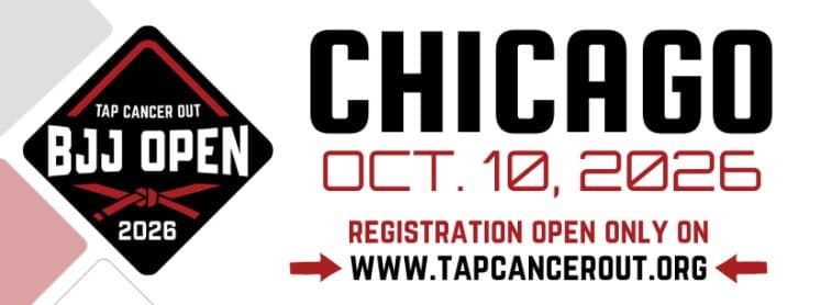 Tap Cancer Out 2026 Chicago BJJ Open flyer