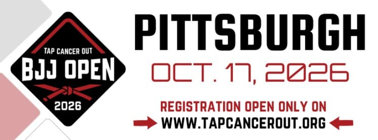 Tap Cancer Out 2026 Pittsburgh BJJ Open flyer