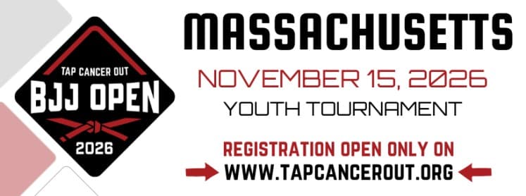 Tap Cancer Out 2026 Massachusetts BJJ Open - YOUTH flyer