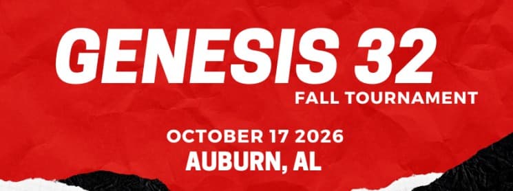 Genesis 32 Auburn Alabama Fall BJJ Tournament flyer