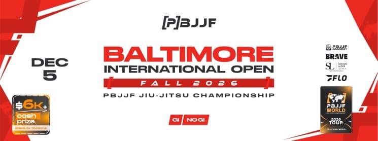PBJJF Baltimore Fall International Open 2026 flyer