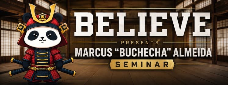 BELIEVE presents Marcus "Buchecha" Almeida seminar flyer