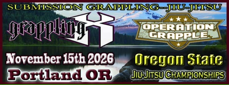 Grappling X 11/15/2026 Oregon State Jiu Jitsu Championships, Portland flyer