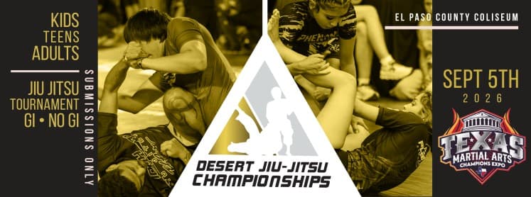 2026 Desert Jiu Jitsu TEXAS EXPO Championship flyer